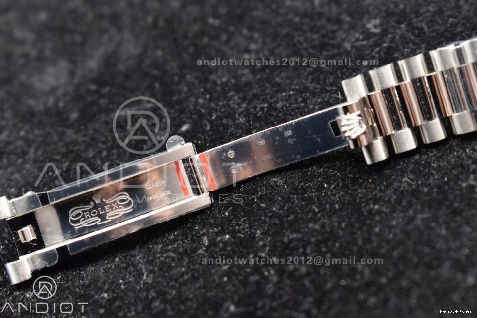 GMF Ice 40 A Weight Bracelet President Stick SS Dial Popular Blue 716 DayDate Gain on 0108